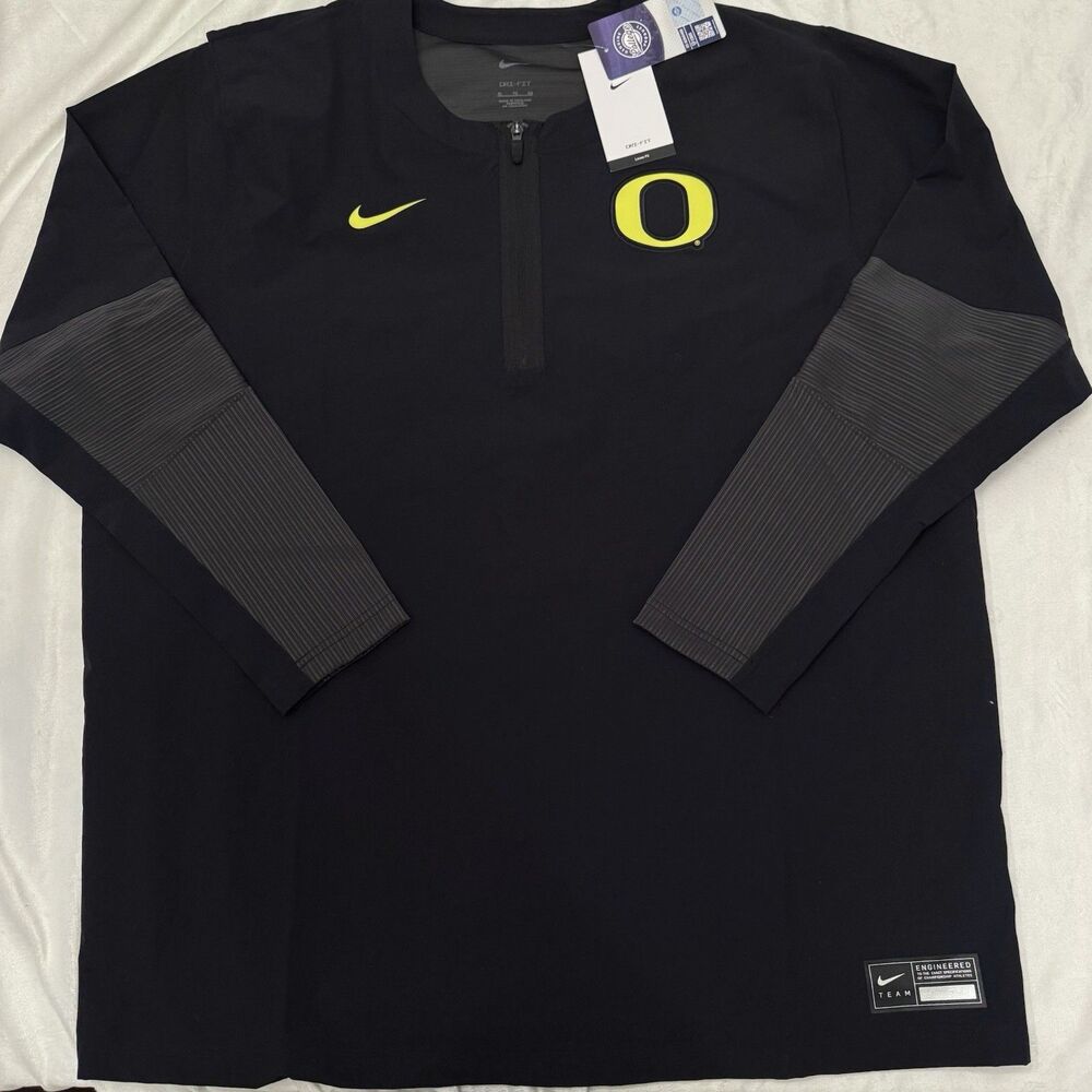 Nike Oregon Ducks Dugout Dri-FIT 1/4-Zip Long Sleeve Windshirt